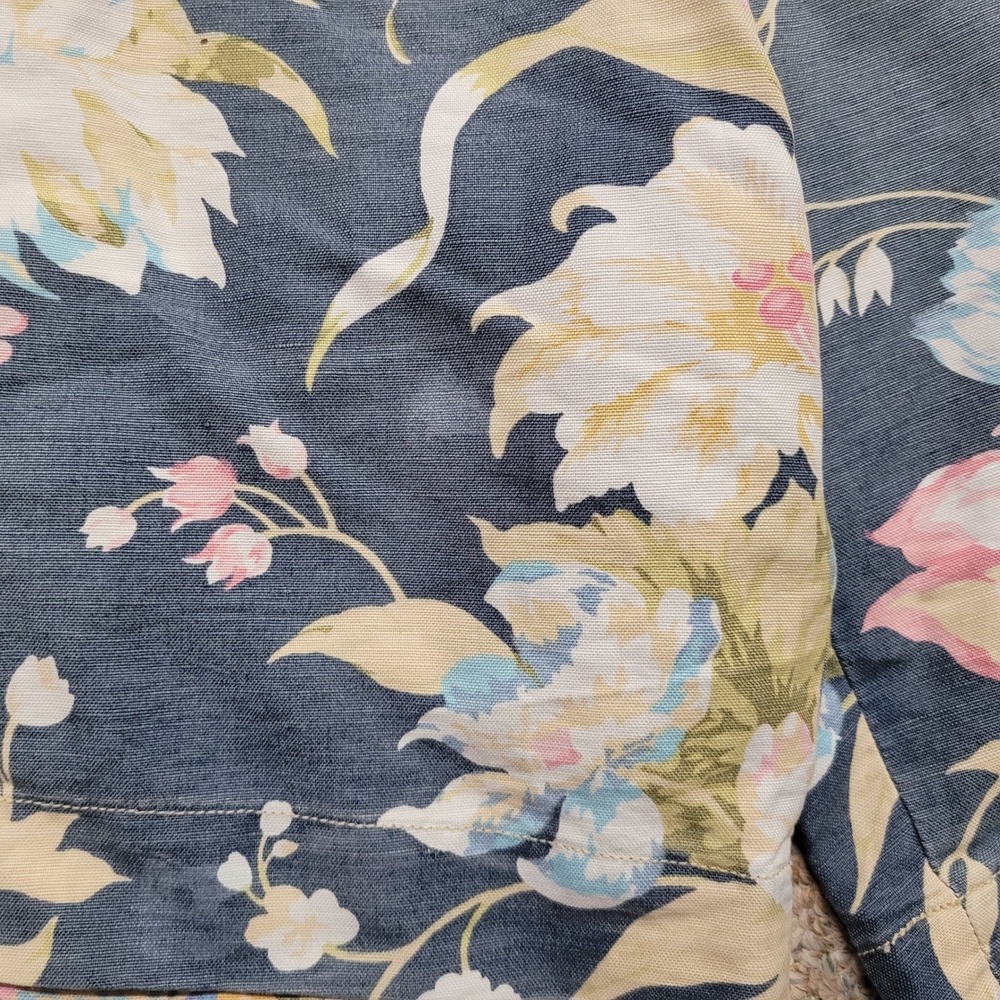Polo Ralph Lauren Shorts Mens 33 Blue Floral Classic Fit Linen Blend Tropical - Picture 6 of 11
